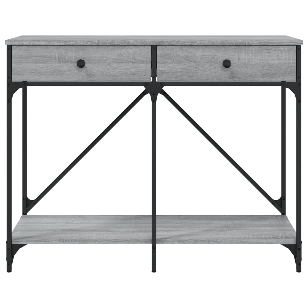 vidaXL Măsuță consolă, gri sonoma, 100x39x78,5 cm, lemn prelucrat vidaXL Măsuță consolă, gri sonoma, 100x39x78,5 cm, lemn prelucrat