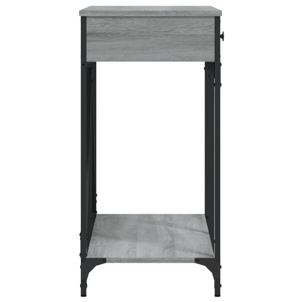 vidaXL Măsuță consolă, gri sonoma, 100x39x78,5 cm, lemn prelucrat vidaXL Măsuță consolă, gri sonoma, 100x39x78,5 cm, lemn prelucrat