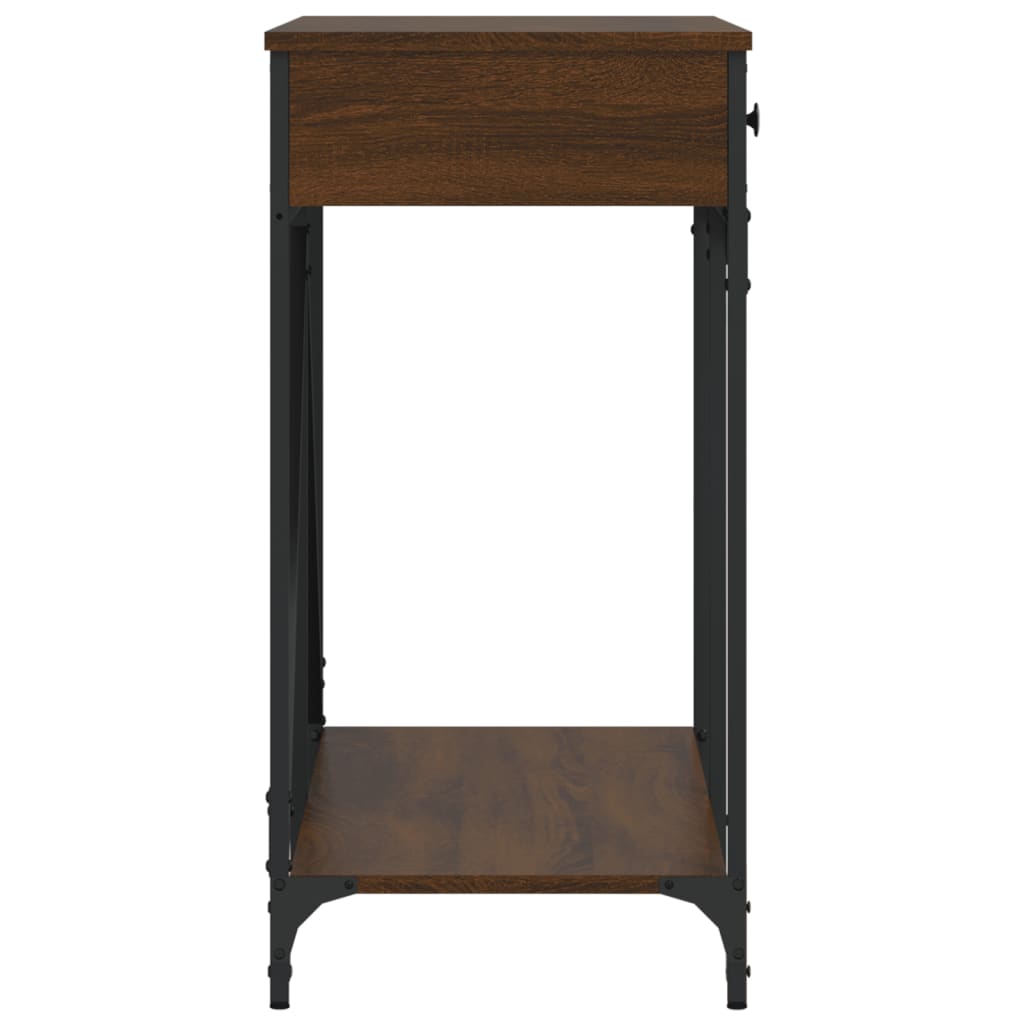 vidaXL Măsuță consolă, stejar maro, 100x39x78,5 cm, lemn prelucrat vidaXL Măsuță consolă, stejar maro, 100x39x78,5 cm, lemn prelucrat