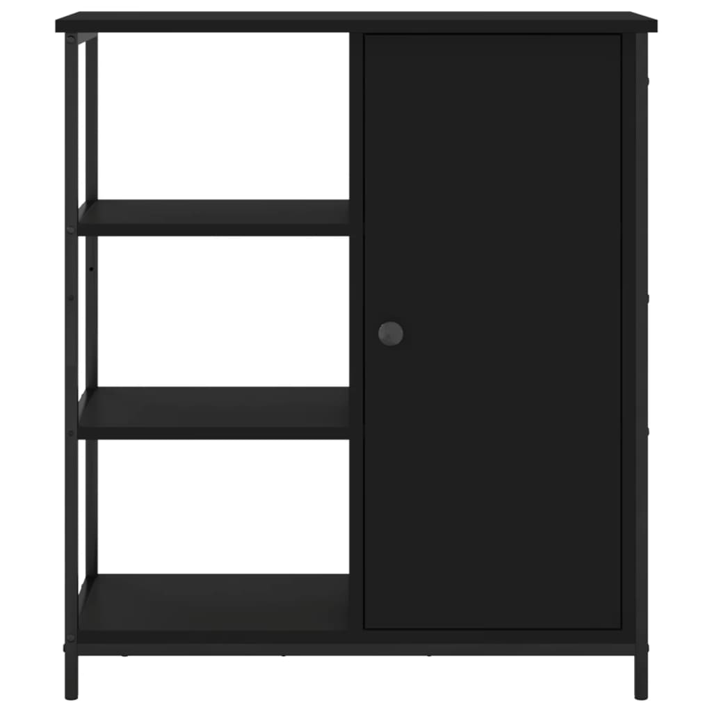vidaXL Servantă, negru, 70x30x80 cm, lemn prelucrat vidaXL Servantă, negru, 70x30x80 cm, lemn prelucrat