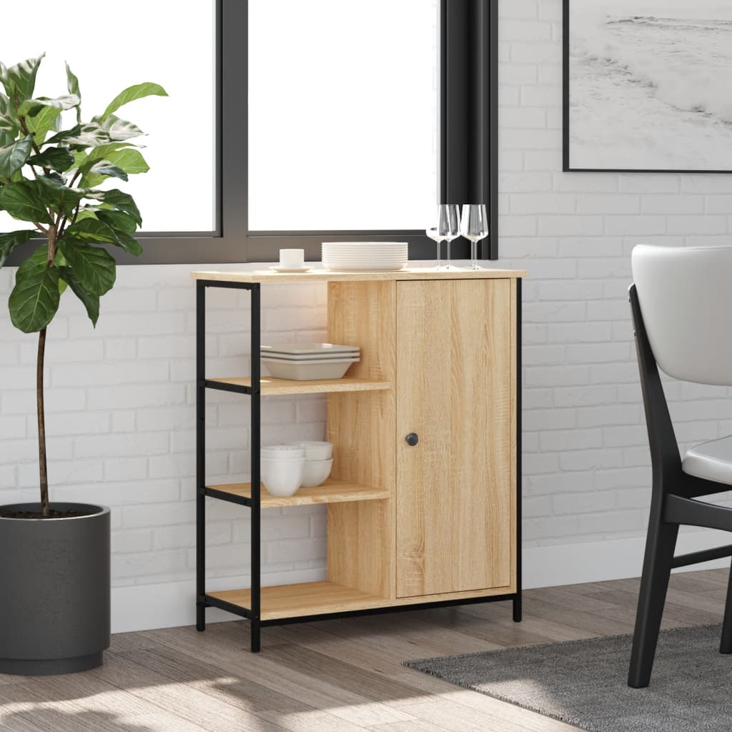 vidaXL Servantă, stejar sonoma, 70x30x80 cm, lemn prelucrat vidaXL Servantă, stejar sonoma, 70x30x80 cm, lemn prelucrat