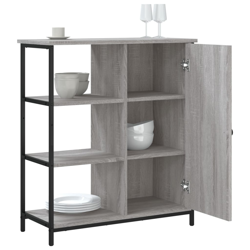 vidaXL Servantă, gri sonoma, 70x30x80 cm, lemn prelucrat