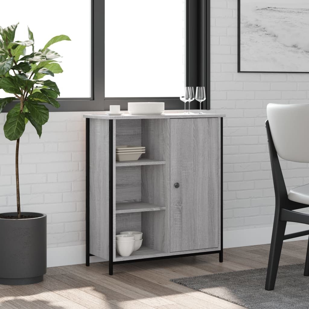 vidaXL Servantă, gri sonoma, 70x30x80 cm, lemn prelucrat vidaXL Servantă, gri sonoma, 70x30x80 cm, lemn prelucrat
