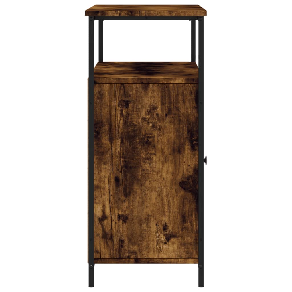 vidaXL Servantă, stejar fumuriu, 100x35x80 cm, lemn prelucrat