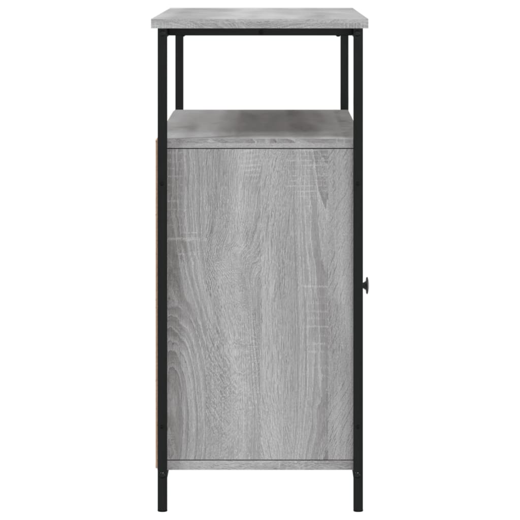 vidaXL Servantă, gri sonoma, 100x35x80 cm, lemn compozit