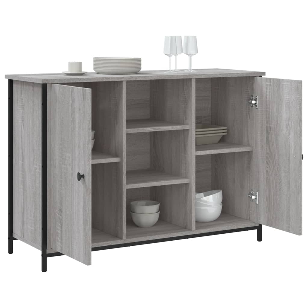 vidaXL Servantă, gri sonoma, 100x35x70 cm, lemn compozit vidaXL Servantă, gri sonoma, 100x35x70 cm, lemn compozit