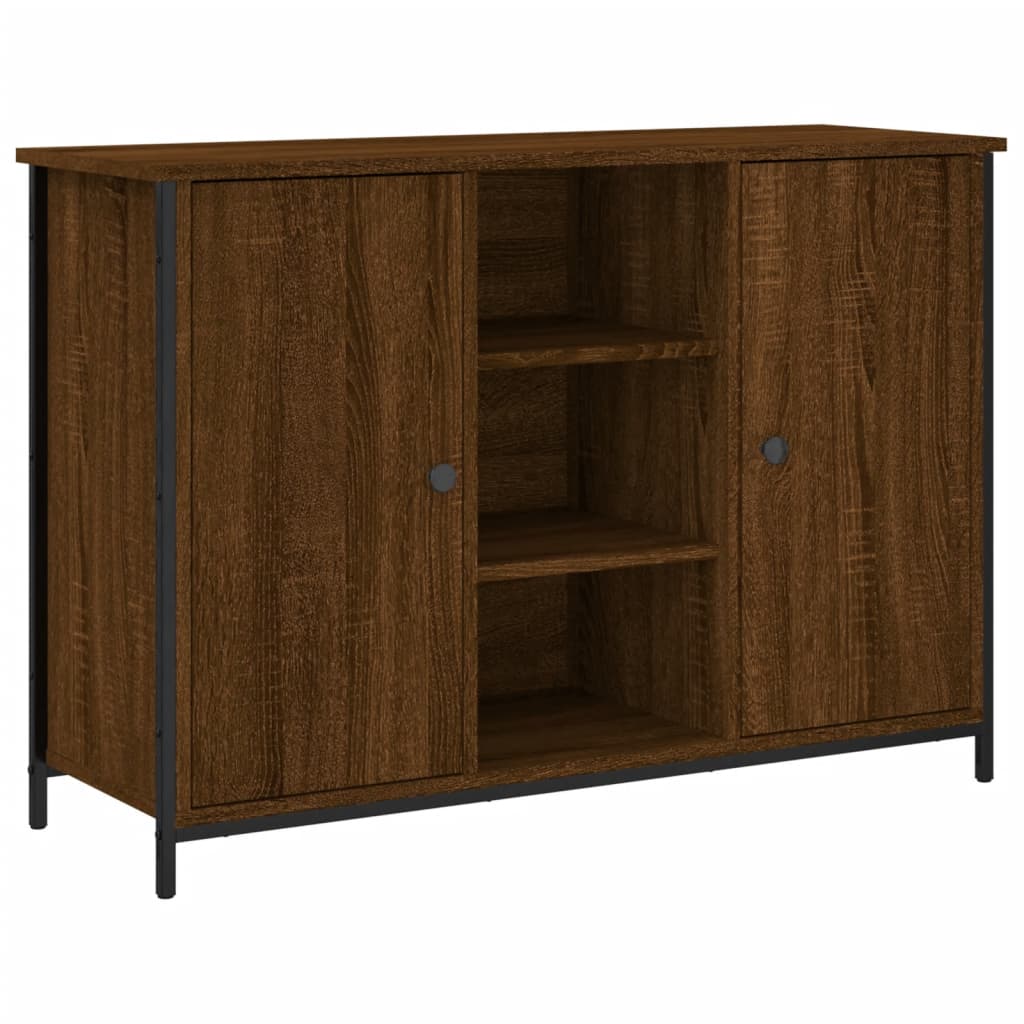 vidaXL Servantă, stejar maro, 100x35x70 cm, lemn prelucrat