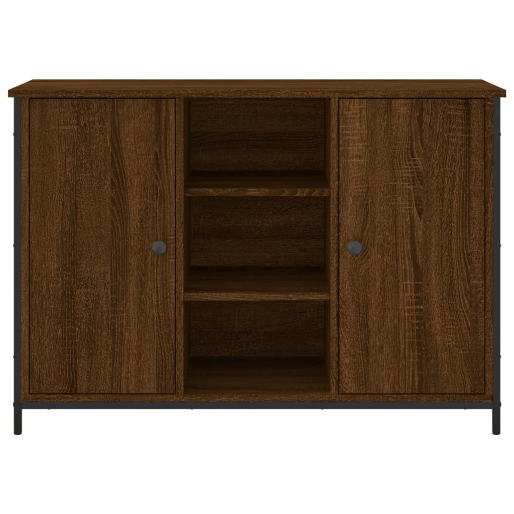 vidaXL Servantă, stejar maro, 100x35x70 cm, lemn prelucrat