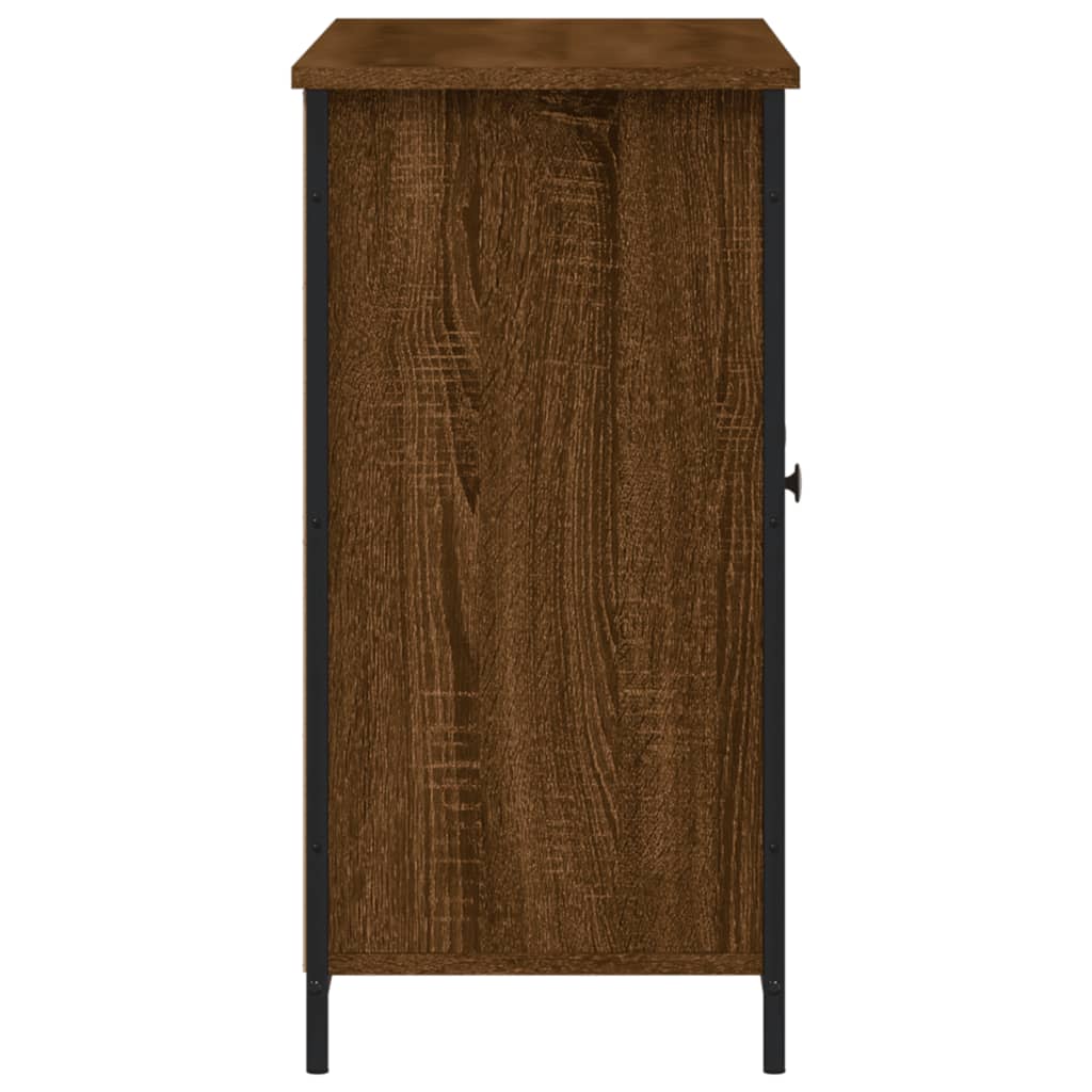 vidaXL Servantă, stejar maro, 100x35x70 cm, lemn prelucrat