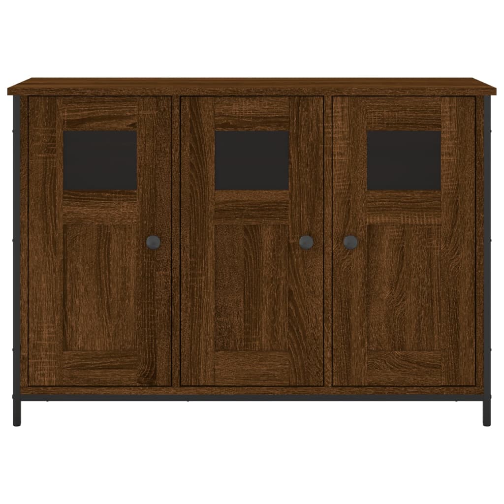 vidaXL Servantă, stejar maro, 100x35x70 cm, lemn prelucrat