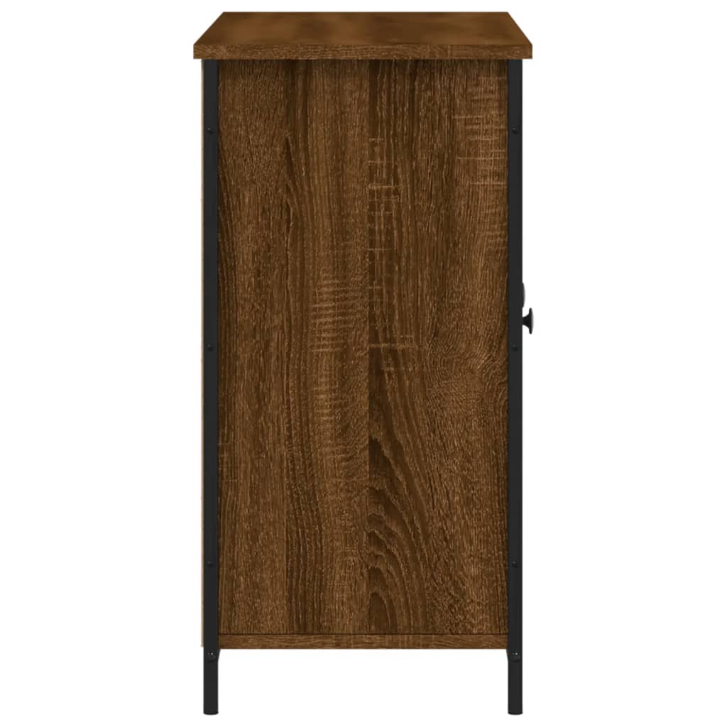 vidaXL Servantă, stejar maro, 100x35x70 cm, lemn prelucrat