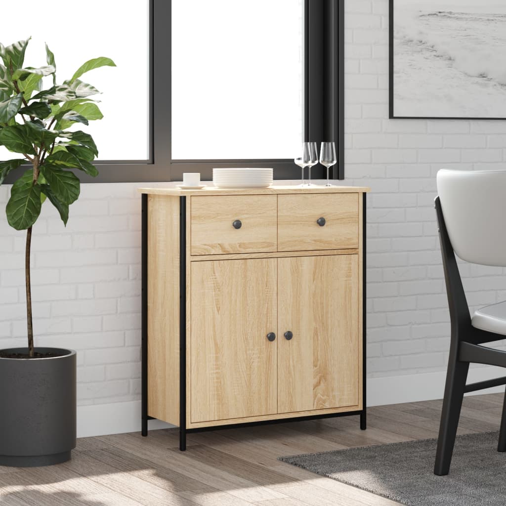 vidaXL Servantă, stejar sonoma, 70x30x80 cm, lemn prelucrat vidaXL Servantă, stejar sonoma, 70x30x80 cm, lemn prelucrat