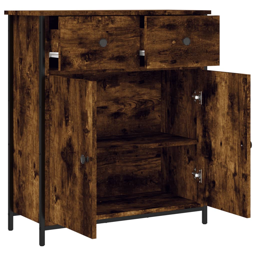 vidaXL Servantă, stejar fumuriu, 70x30x80 cm, lemn prelucrat vidaXL Servantă, stejar fumuriu, 70x30x80 cm, lemn prelucrat