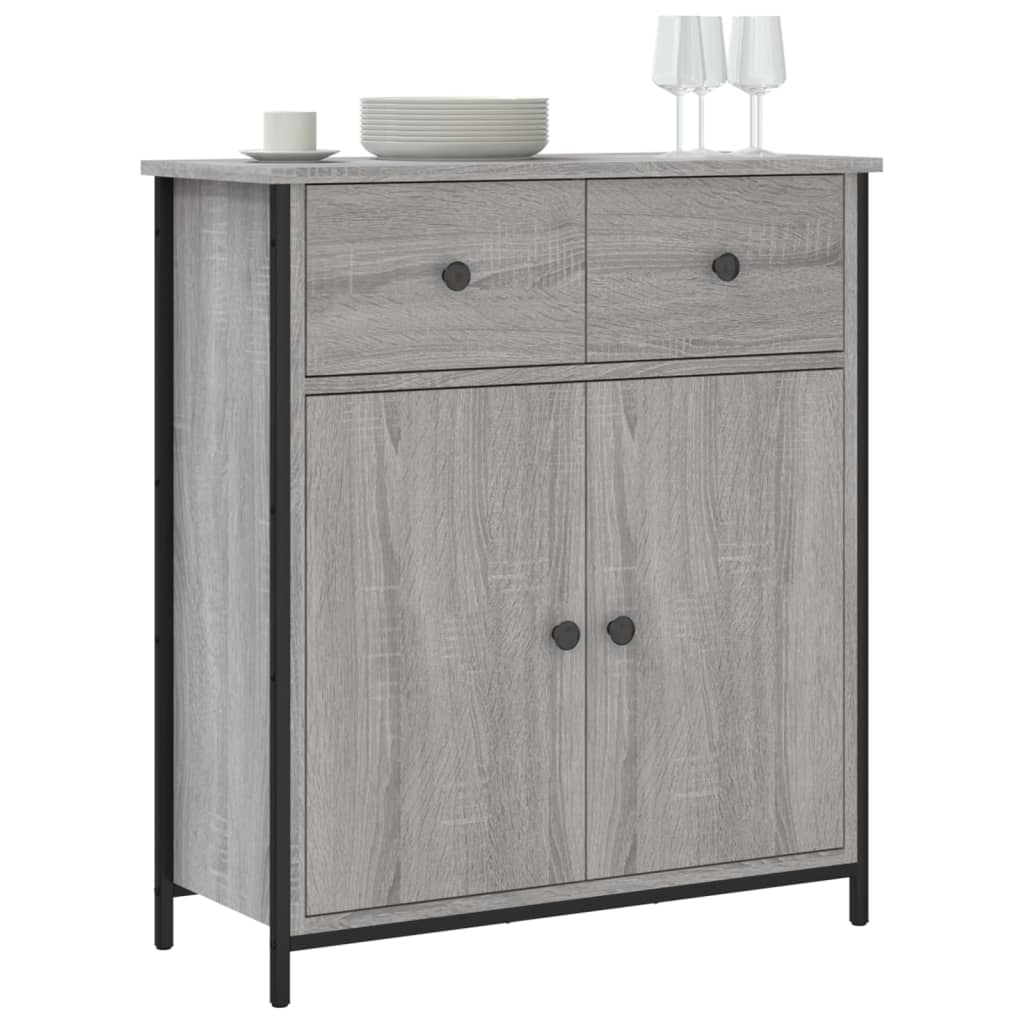vidaXL Servantă, gri sonoma, 70x30x80 cm, lemn prelucrat