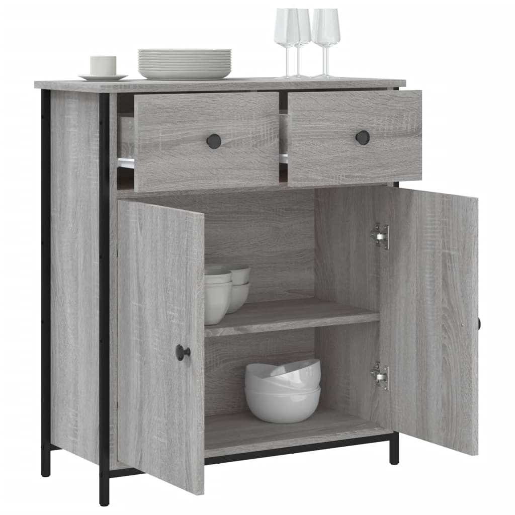 vidaXL Servantă, gri sonoma, 70x30x80 cm, lemn prelucrat