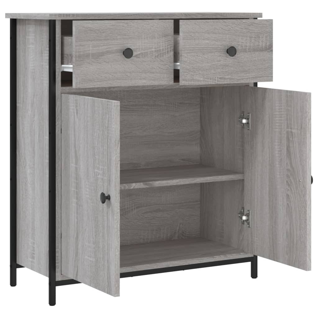 vidaXL Servantă, gri sonoma, 70x30x80 cm, lemn prelucrat
