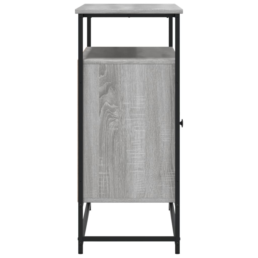 vidaXL Servantă, gri sonoma, 100x35x80 cm, lemn compozit