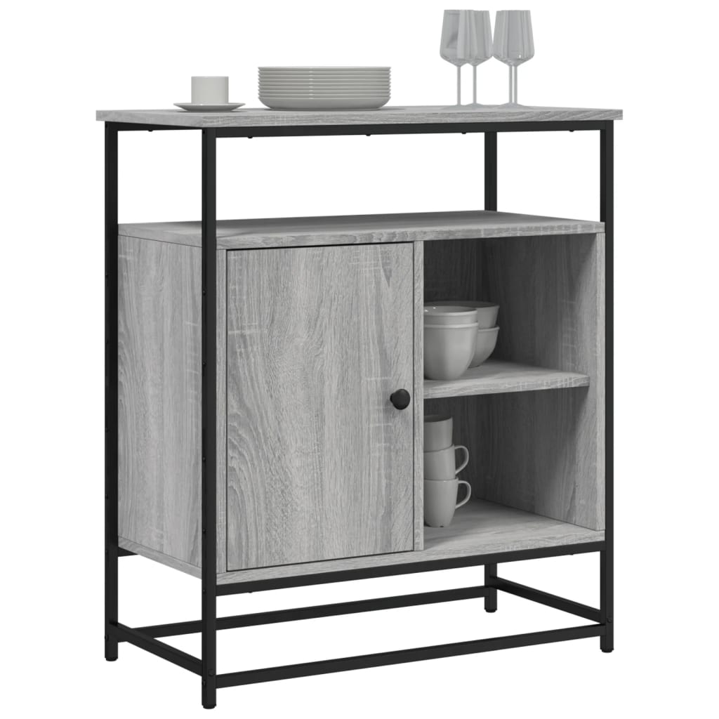 vidaXL Servantă, gri sonoma, 69x35x80 cm, lemn prelucrat