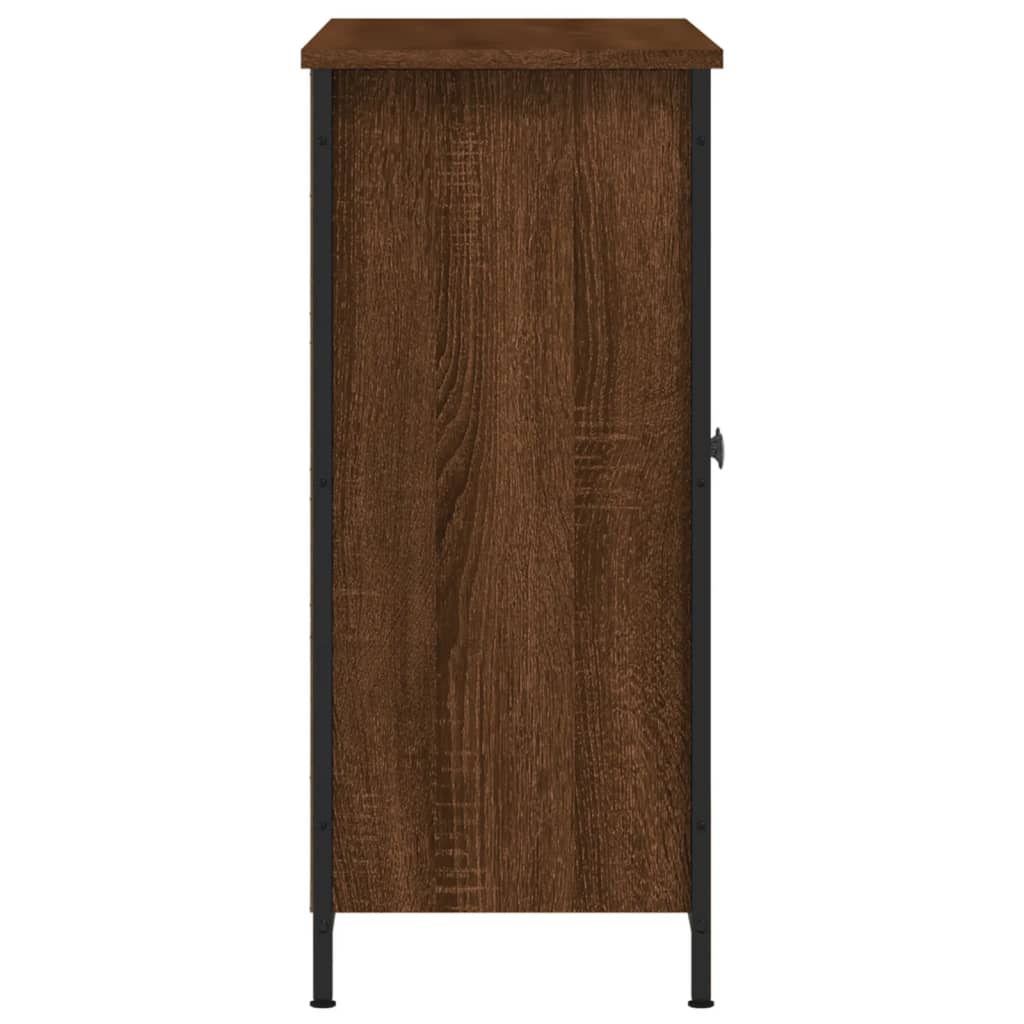 vidaXL Servantă, stejar maro, 100x33x75 cm, lemn prelucrat