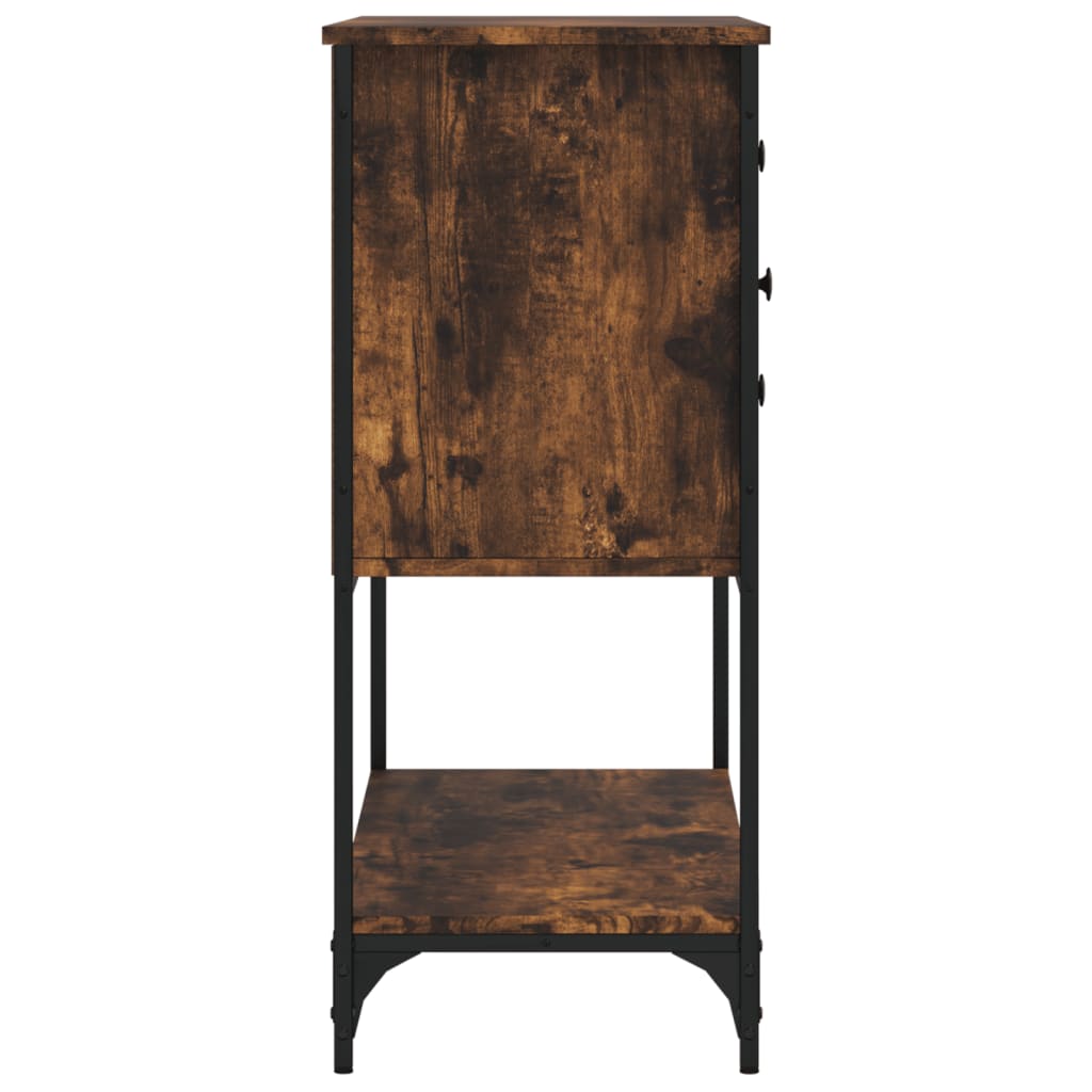 vidaXL Servantă, stejar fumuriu, 100x36x85 cm, lemn prelucrat