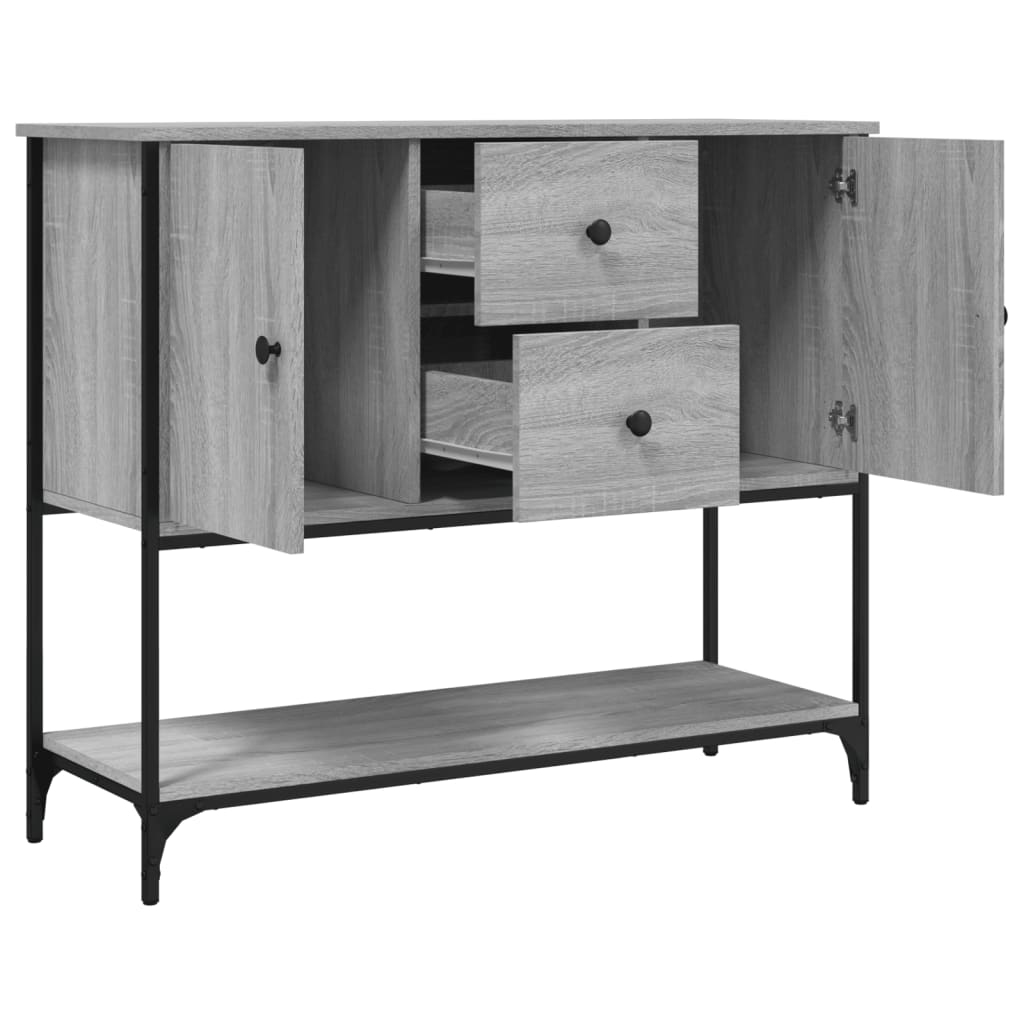 vidaXL Servantă, gri sonoma, 100x36x85 cm, lemn compozit
