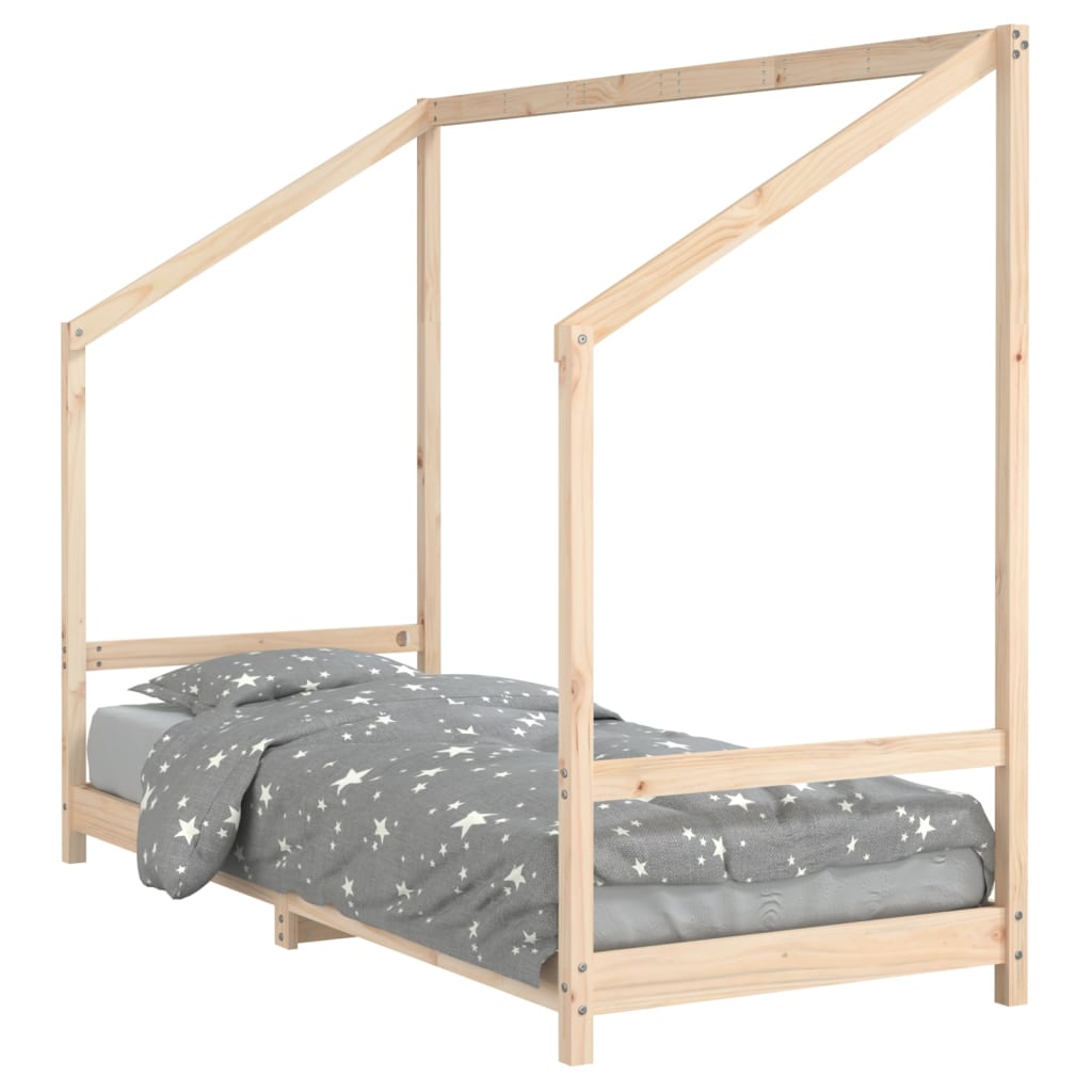 vidaXL Cadru de pat pentru copii, 80x200 cm, lemn masiv de pin vidaXL Cadru de pat pentru copii, 80x200 cm, lemn masiv de pin