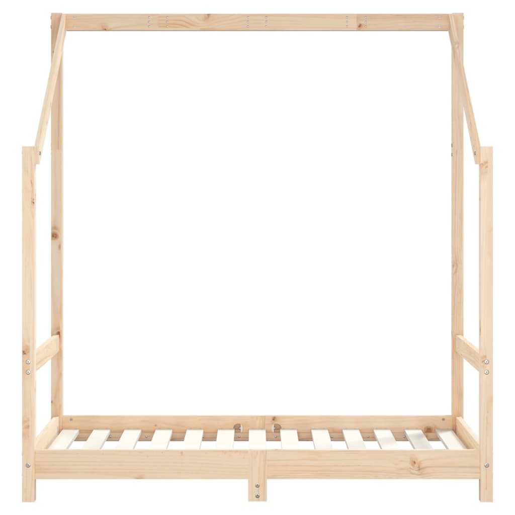 vidaXL Cadru de pat pentru copii, 70x140 cm, lemn masiv de pin vidaXL Cadru de pat pentru copii, 70x140 cm, lemn masiv de pin