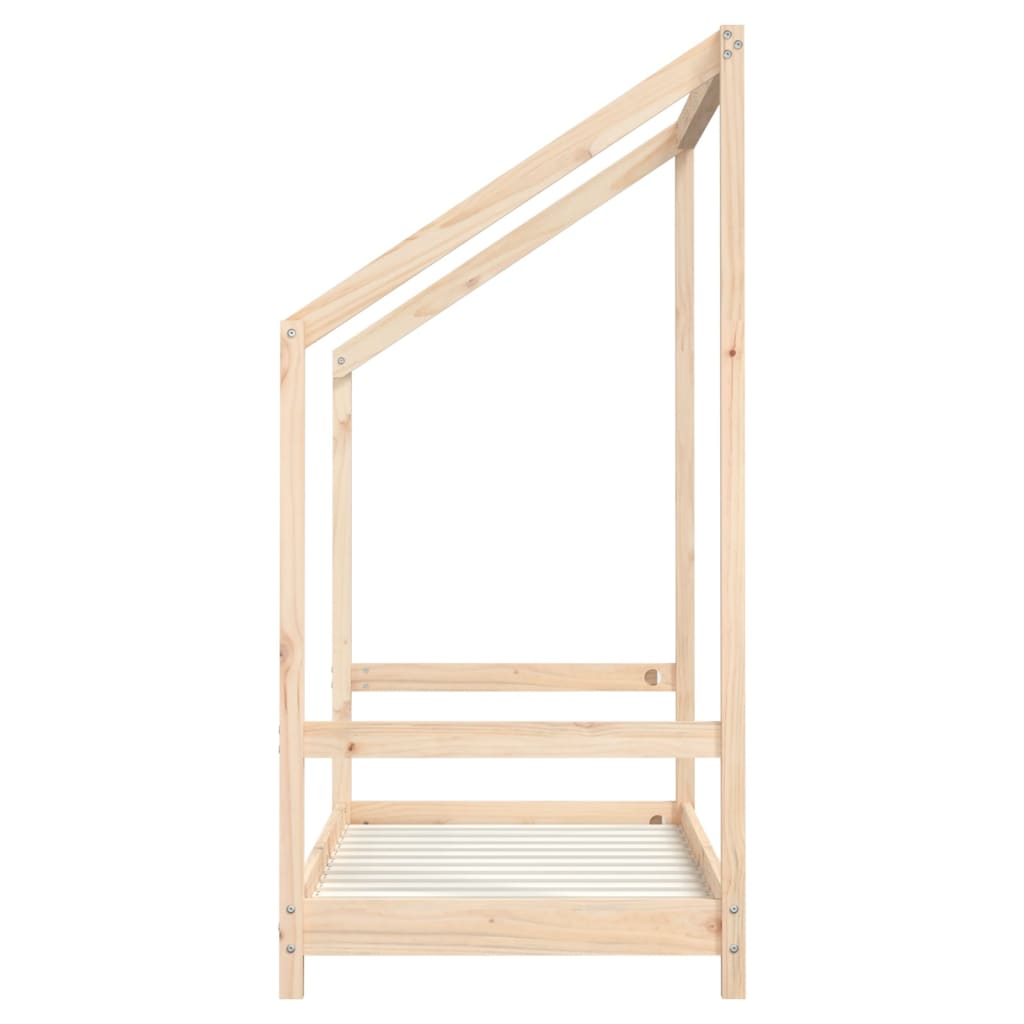 vidaXL Cadru de pat pentru copii, 70x140 cm, lemn masiv de pin vidaXL Cadru de pat pentru copii, 70x140 cm, lemn masiv de pin