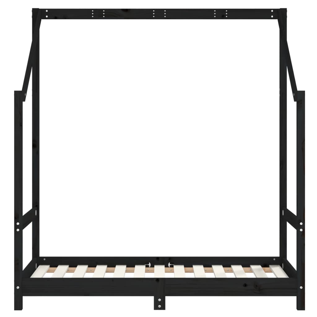vidaXL Cadru de pat pentru copii, 70x140 cm, lemn masiv de pin vidaXL Cadru de pat pentru copii, 70x140 cm, lemn masiv de pin