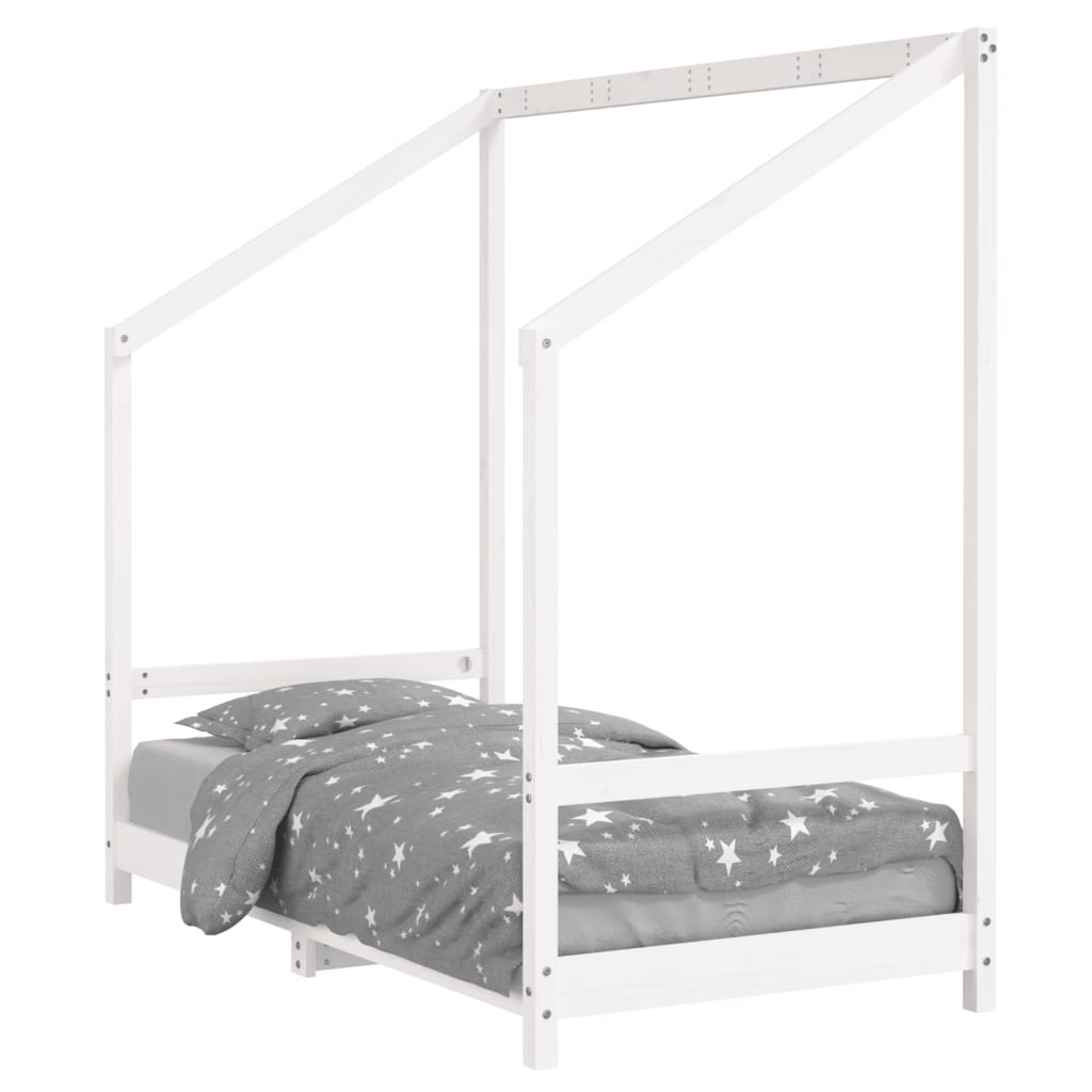 vidaXL Cadru de pat pentru copii, 80x160 cm, lemn masiv de pin