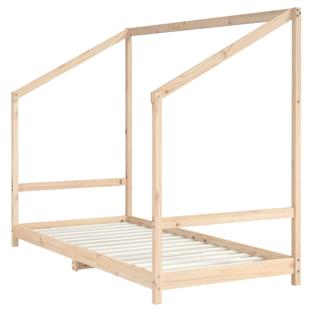 vidaXL Cadru de pat pentru copii, 90x190 cm, lemn masiv de pin vidaXL Cadru de pat pentru copii, 90x190 cm, lemn masiv de pin