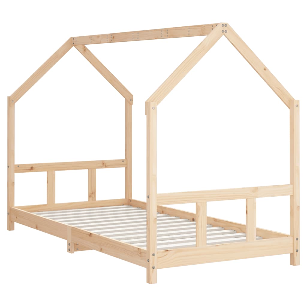 vidaXL Cadru de pat pentru copii, 90x190 cm, lemn masiv de pin vidaXL Cadru de pat pentru copii, 90x190 cm, lemn masiv de pin