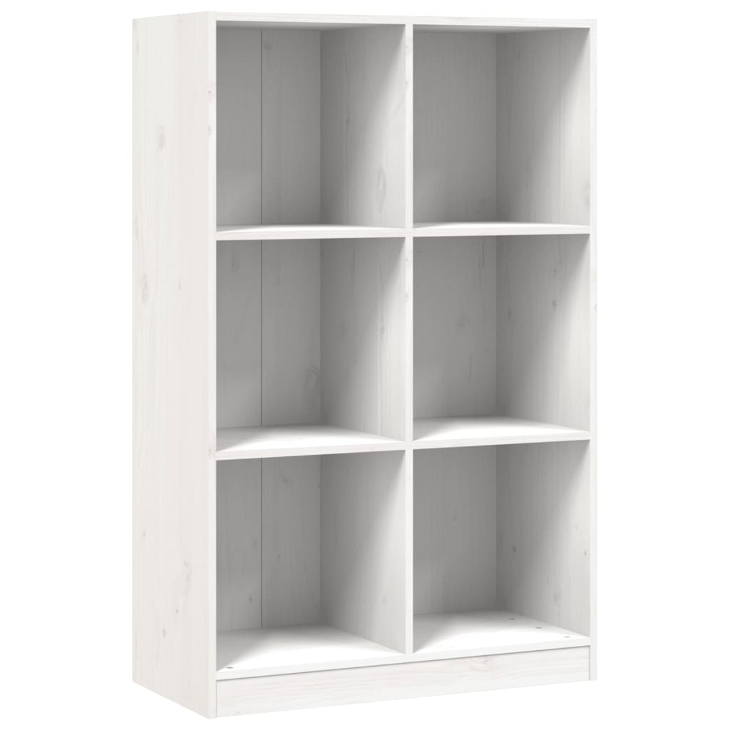 vidaXL Bibliotecă, alb, 70x33x110 cm, lemn masiv de pin vidaXL Bibliotecă, alb, 70x33x110 cm, lemn masiv de pin