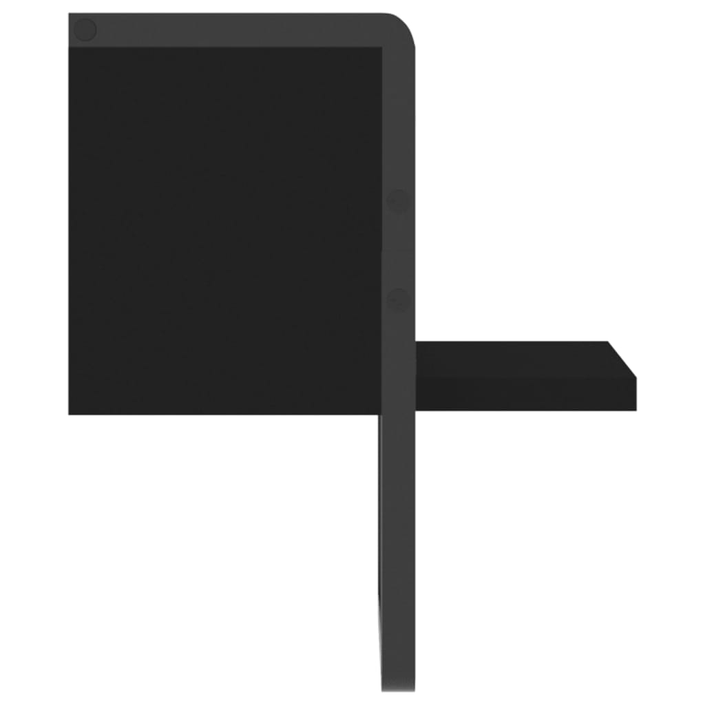 vidaXL Raft de perete cu bare, negru, 20x25x30 cm vidaXL Raft de perete cu bare, negru, 20x25x30 cm