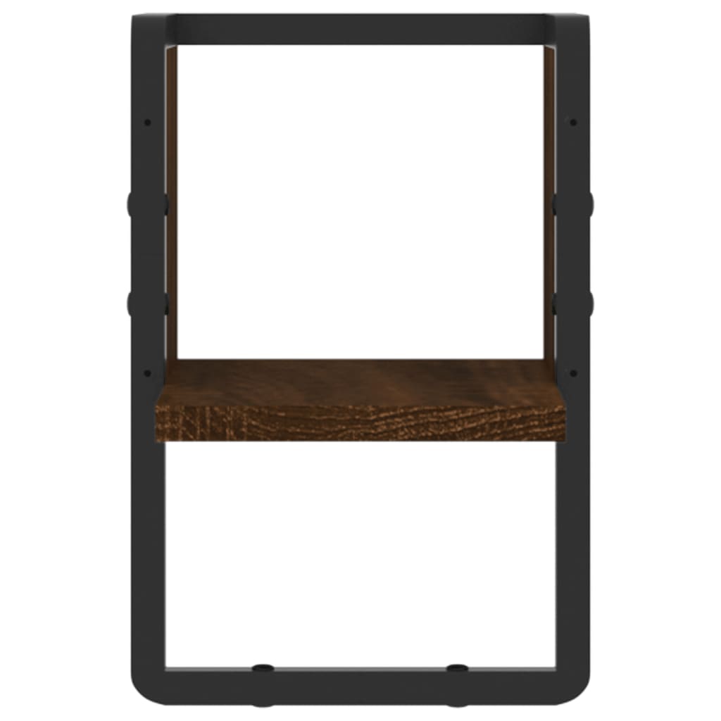 vidaXL Raft de perete cu bare, stejar maro, 20x25x30 cm vidaXL Raft de perete cu bare, stejar maro, 20x25x30 cm