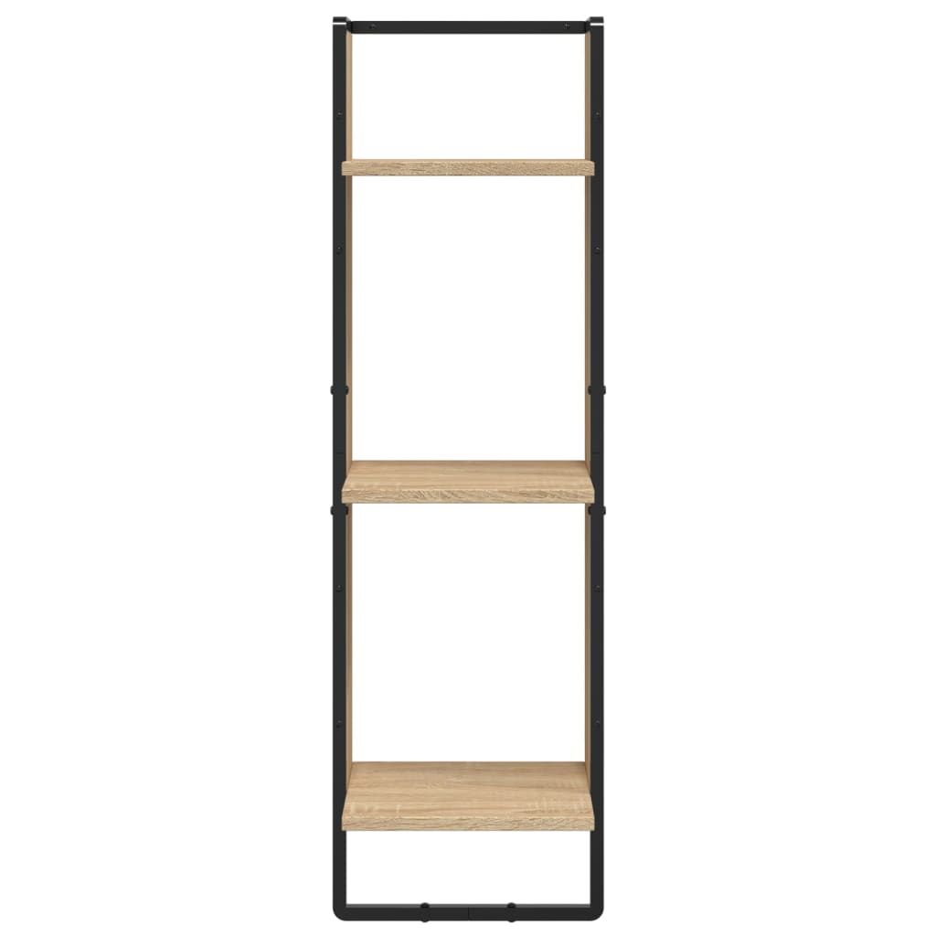 vidaXL Raft cu 3 niveluri stejar sonoma, 30x25x100 cm, lemn prelucrat vidaXL Raft cu 3 niveluri stejar sonoma, 30x25x100 cm, lemn prelucrat