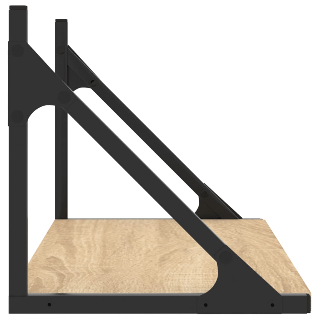 vidaXL Dulapuri de perete, 2 buc., stejar sonoma, 60x25x25,5 cm, lemn