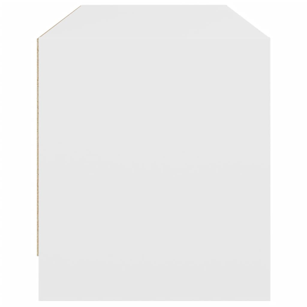 vidaXL Comodă TV cu uși din sticlă, alb, 102x37x42 cm vidaXL Comodă TV cu uși din sticlă, alb, 102x37x42 cm