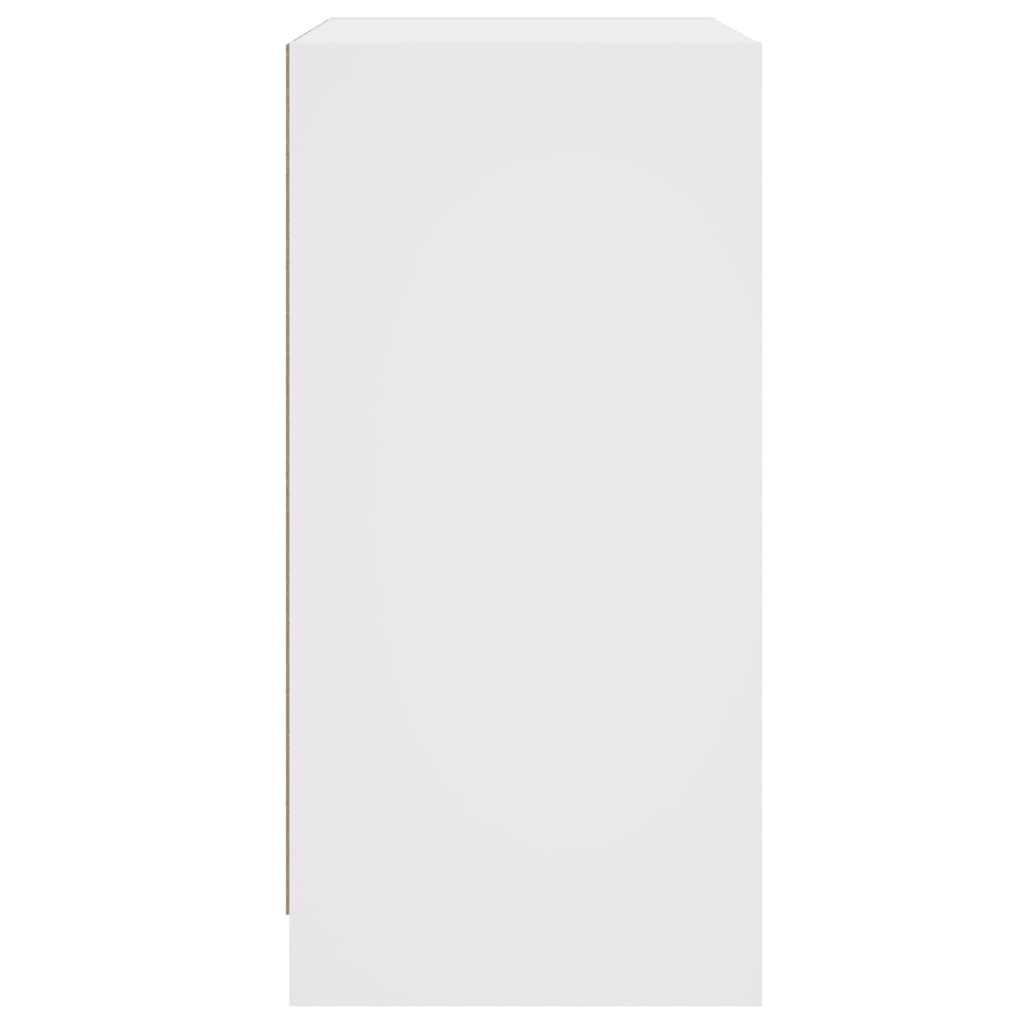vidaXL Dulap lateral cu uși din sticlă, alb, 68x37x75,5 cm vidaXL Dulap lateral cu uși din sticlă, alb, 68x37x75,5 cm