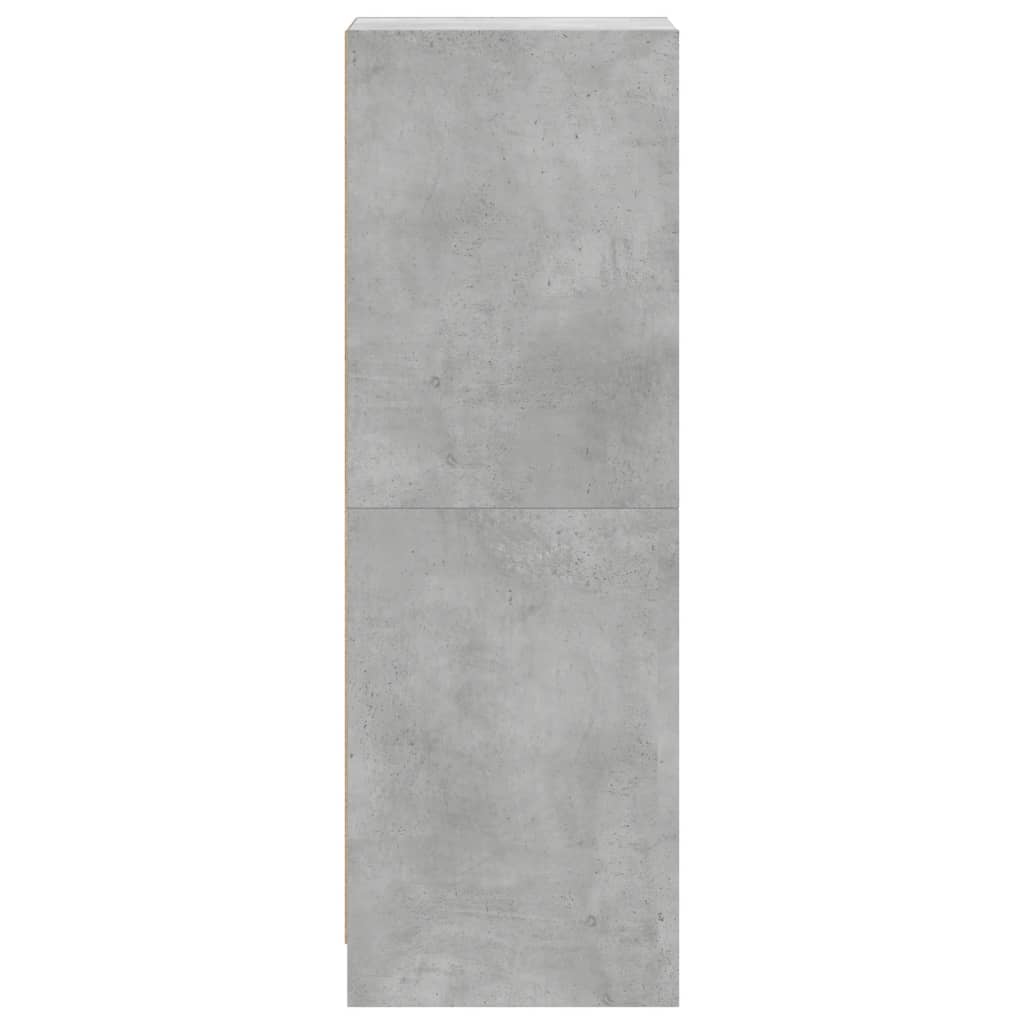 vidaXL Dulap cu uși din sticlă, gri beton, 35x37x109 cm vidaXL Dulap cu uși din sticlă, gri beton, 35x37x109 cm