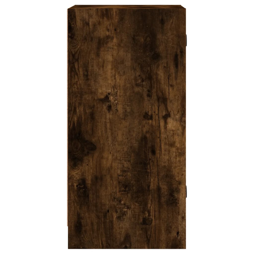 vidaXL Dulap lateral cu uși din sticlă, stejar fumuriu, 35x37x75,5 cm vidaXL Dulap lateral cu uși din sticlă, stejar fumuriu, 35x37x75,5 cm
