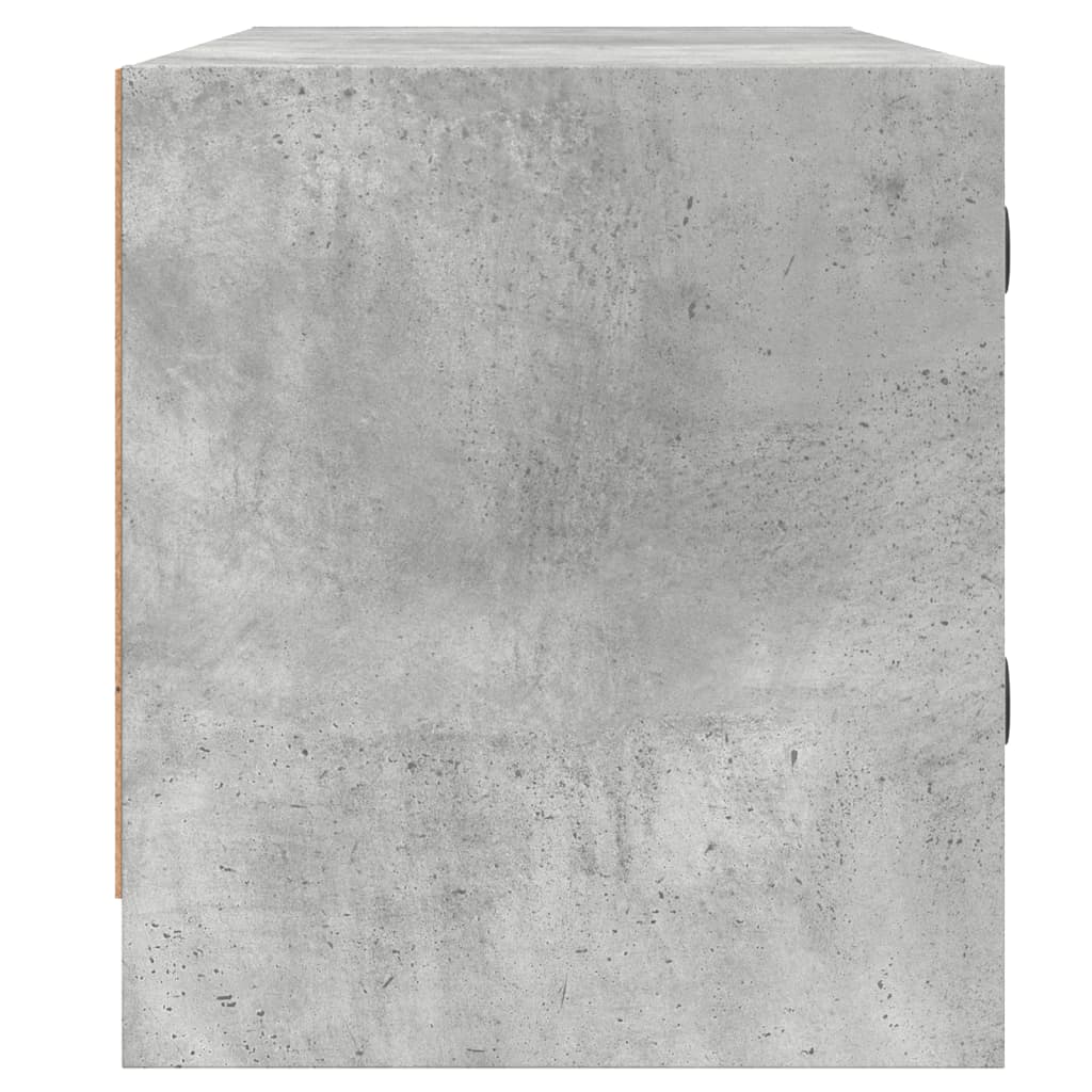 vidaXL Comodă TV cu uși din sticlă, gri beton, 102x37x42 cm vidaXL Comodă TV cu uși din sticlă, gri beton, 102x37x42 cm