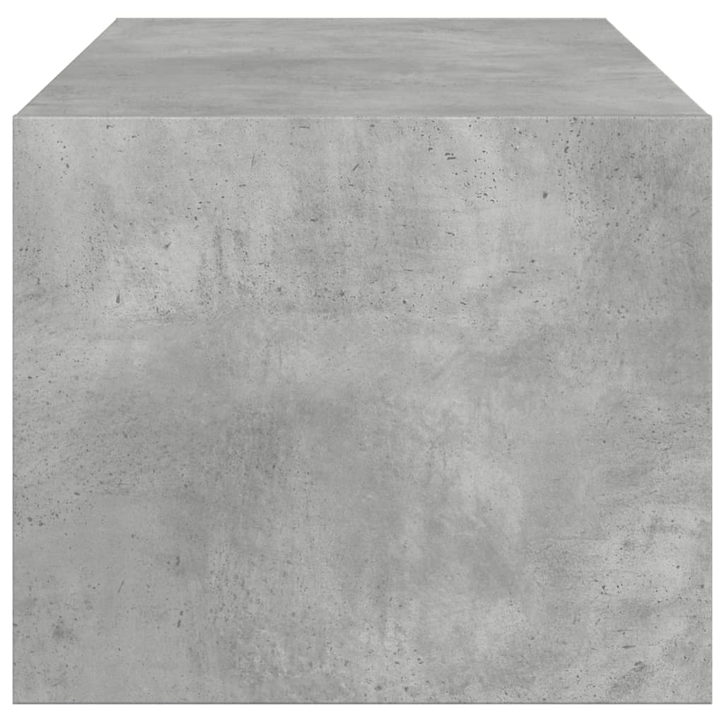 vidaXL Măsuță de cafea cu uși din sticlă, gri beton, 102x50x42 cm vidaXL Măsuță de cafea cu uși din sticlă, gri beton, 102x50x42 cm
