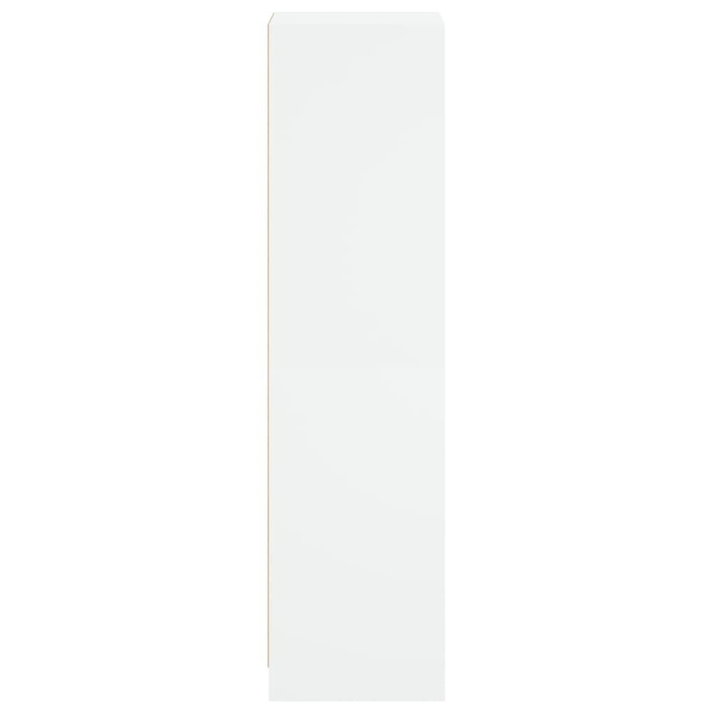 vidaXL Dulap înalt cu ușă din sticlă, alb, 35x37x142 cm vidaXL Dulap înalt cu ușă din sticlă, alb, 35x37x142 cm