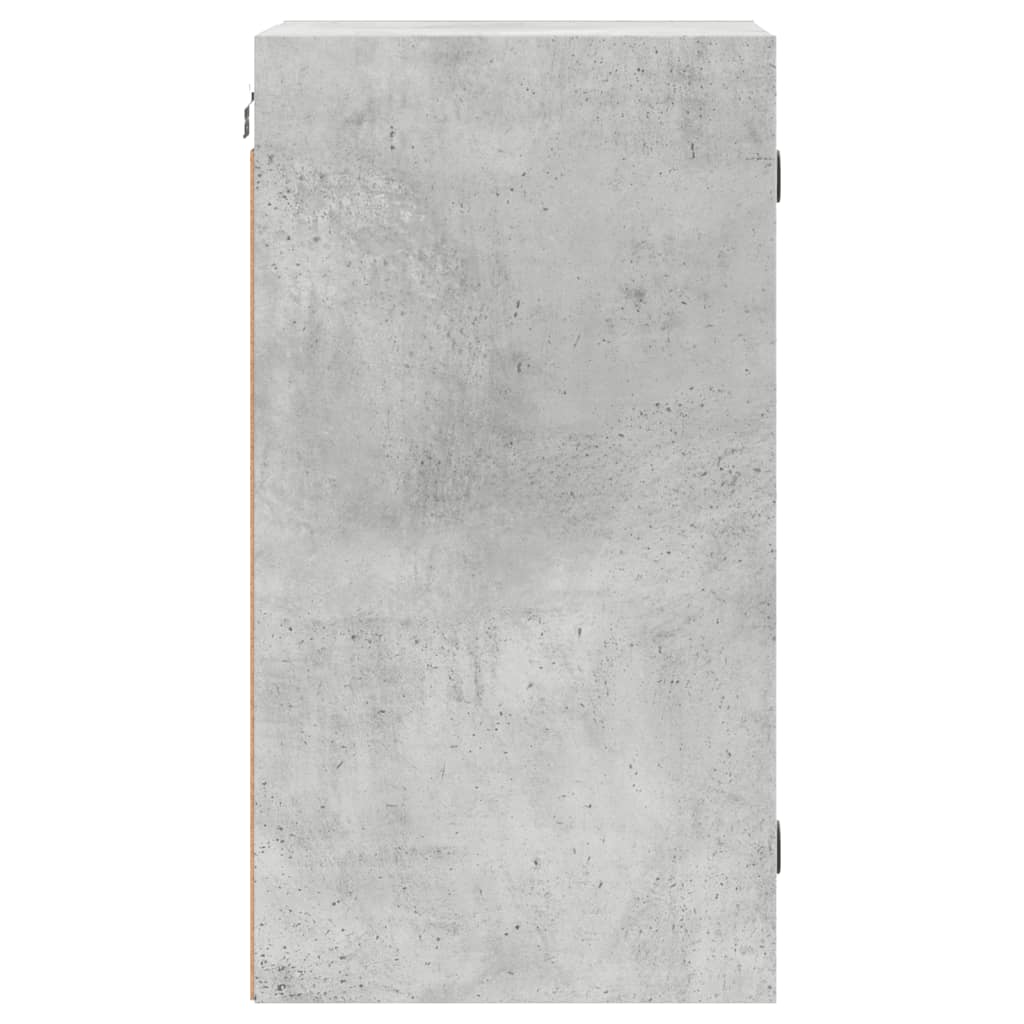 vidaXL Dulap de perete cu uși din sticlă, gri beton, 35x37x68,5 cm vidaXL Dulap de perete cu uși din sticlă, gri beton, 35x37x68,5 cm