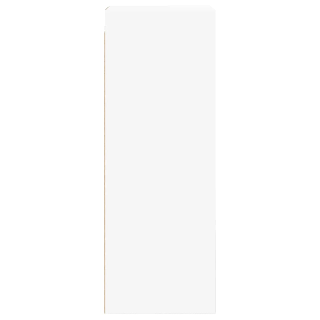 vidaXL Dulap de perete cu uși din sticlă, alb, 35x37x100 cm vidaXL Dulap de perete cu uși din sticlă, alb, 35x37x100 cm