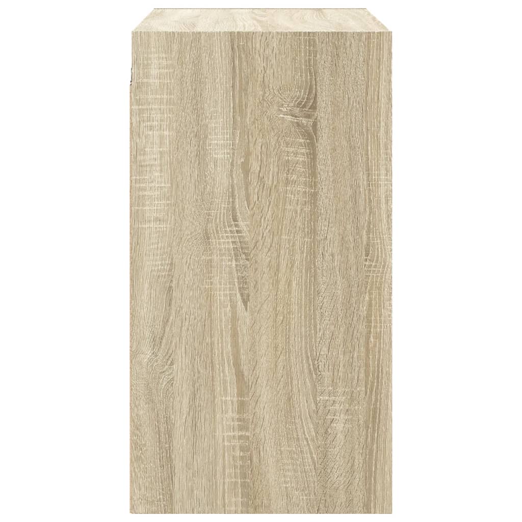 vidaXL Dulap de perete cu uși din sticlă, stejar sonoma, 68x37x68,5 cm