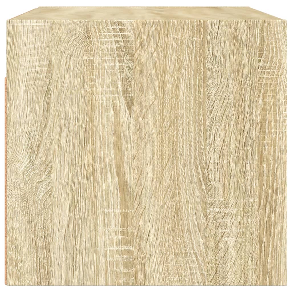 vidaXL Dulap de perete cu uși din sticlă, stejar sonoma, 68,5x37x35 cm