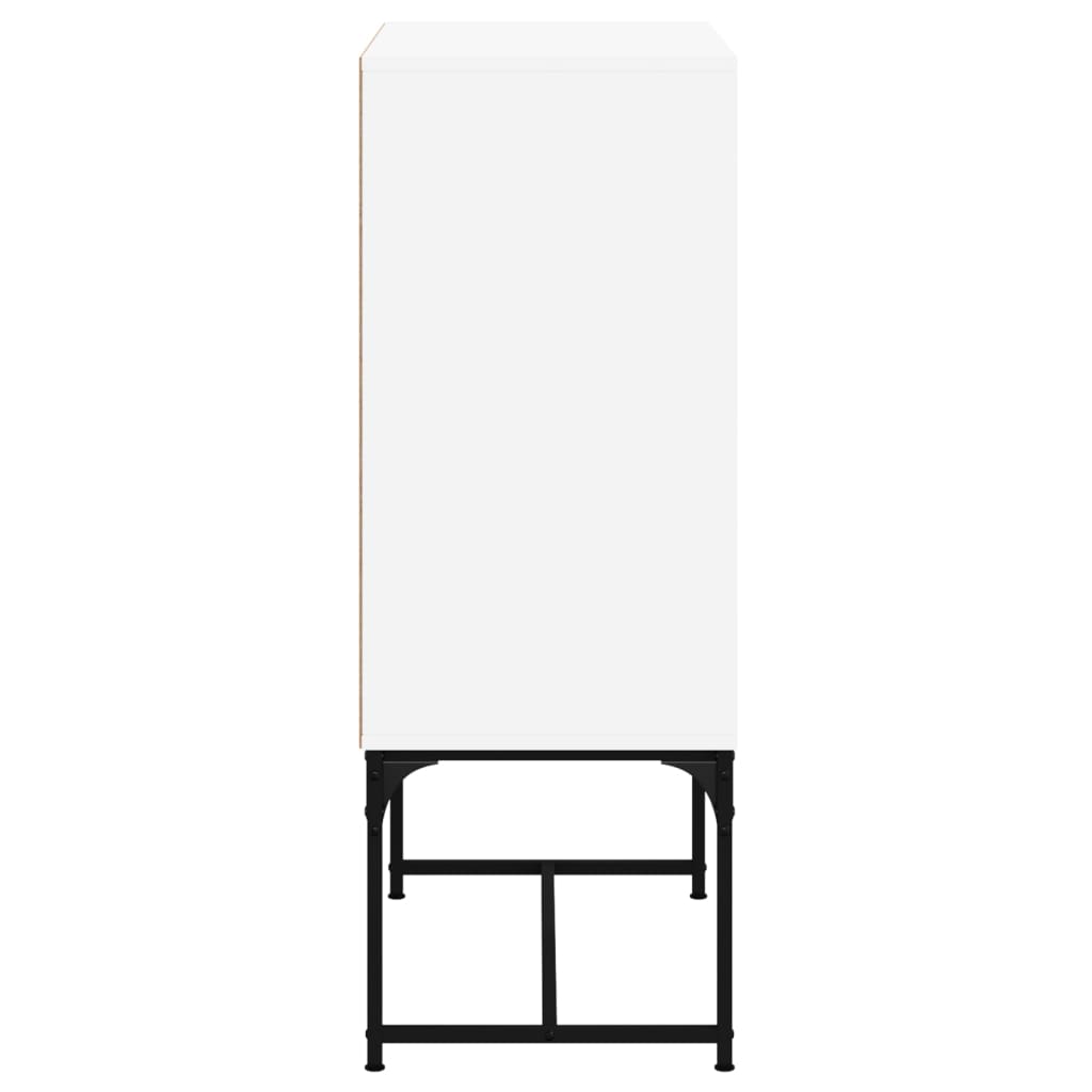 vidaXL Dulap lateral cu uși din sticlă, alb, 69x37x100 cm vidaXL Dulap lateral cu uși din sticlă, alb, 69x37x100 cm
