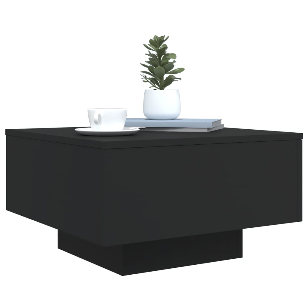 vidaXL Măsuță de cafea, negru, 55x55x31 cm, lemn compozit